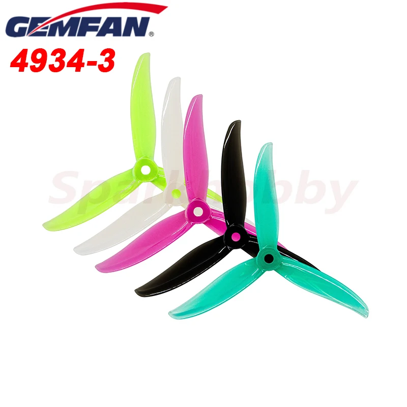 Gemfan Sbang 4934 3-Blade PC CW CCW Propeller 6mm Thickness 5mm Hole for FPV 2206 and up Motor 5inch Freestyle Drones DIY Parts