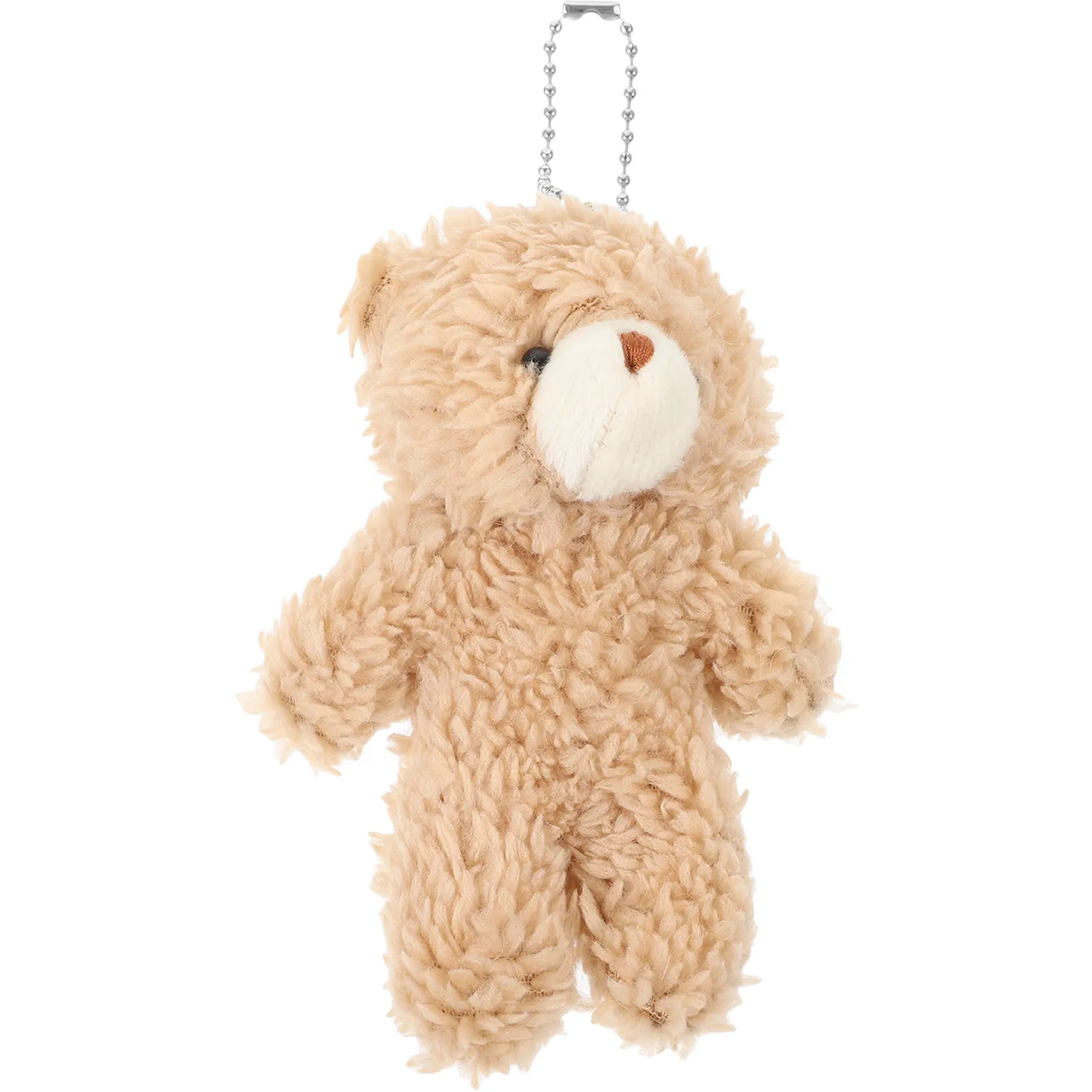 

Mini Stuffed Bear Pendant Keychain Decor for Keys Bags Backpacks Handbags Cute Portable Lightweight Wear-Resistant Cloth PP