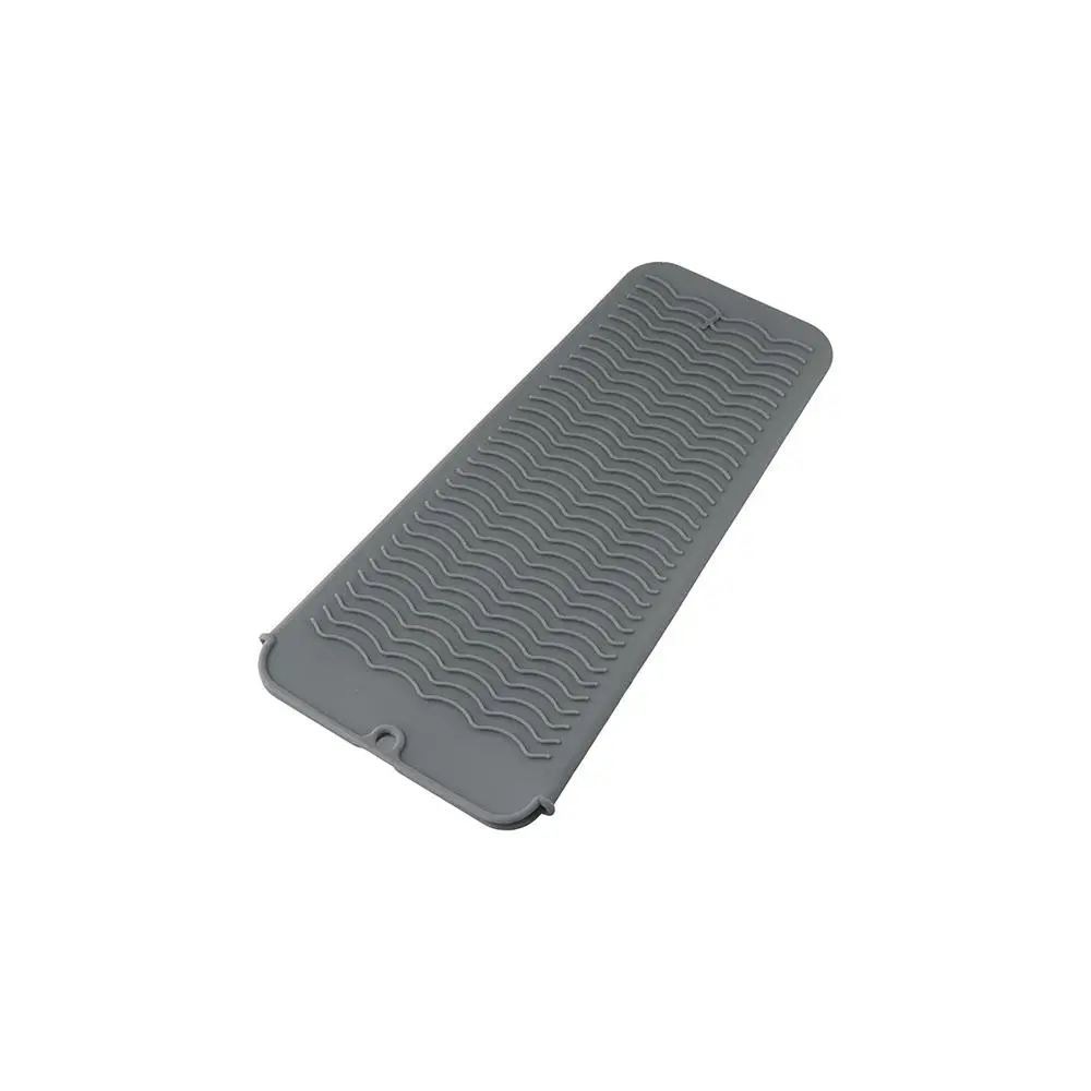 Stripe Anti-Scalding Antistatic Curling Iron Anti-Heat Sleeve Silicone Heat Pad With Perm Clip Hair Straightener Storage Bag