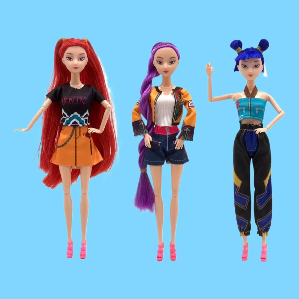 Kpop Demon Hunters Anime Rumi Mira Zoyi Character Figurine - Movable Joints - Birthday Gift - Fan Club Merchandise~&2025