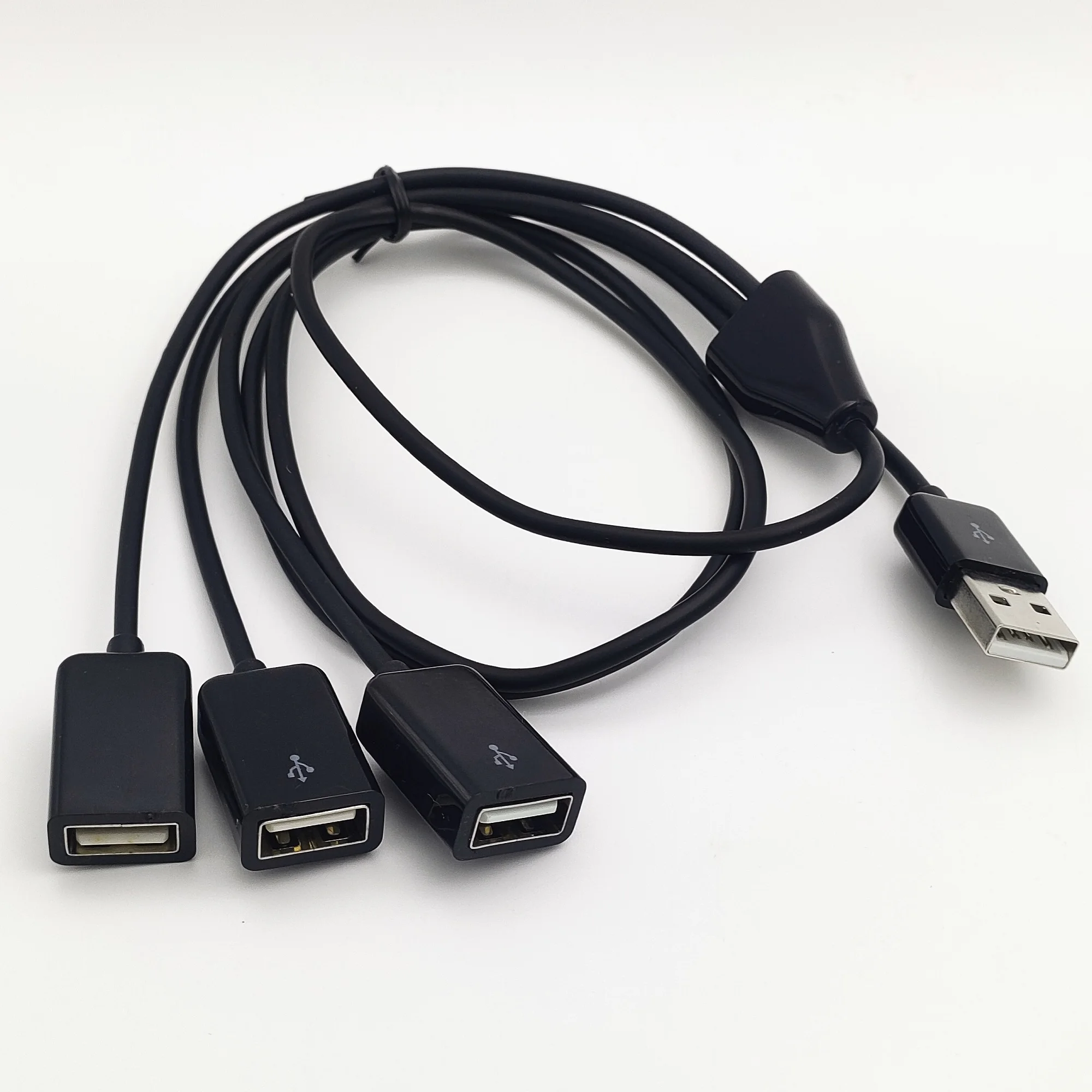1m 3ft usb divisor y cabo, 3 em 1 usb 2.0 um macho para 3 usb fêmea jack cabo de carregamento multi portas usb
