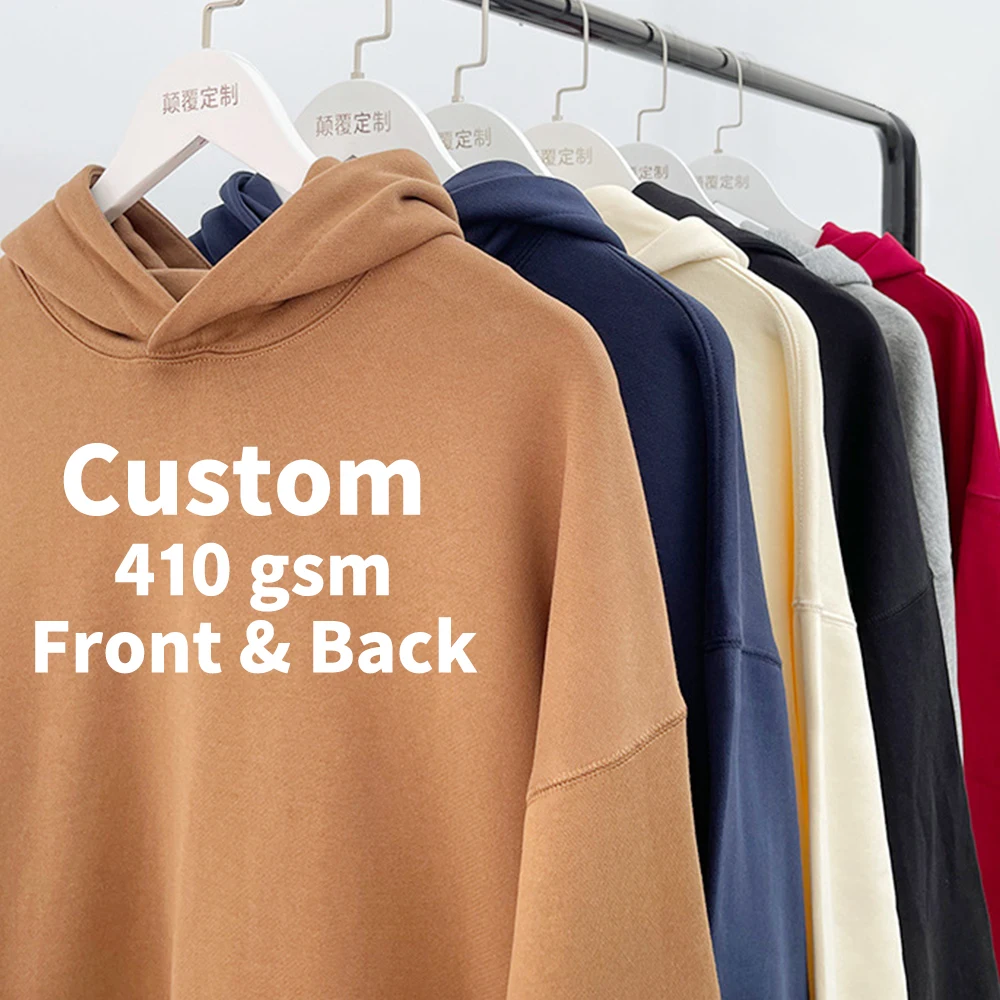 

Мужские толстовки-пуловеры оверсайз из 100% хлопка плотностью 410 г/м² с индивидуальным логотипом, спущенным плечом, в стиле стритвир