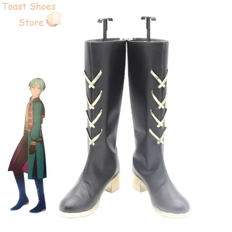 

Game Ensemble Stars ALKALOID Amagi Hiiro Shiratori Aira Cosplay Shoes PU Leather Shoe Halloween Carnival Boots Costume Prop