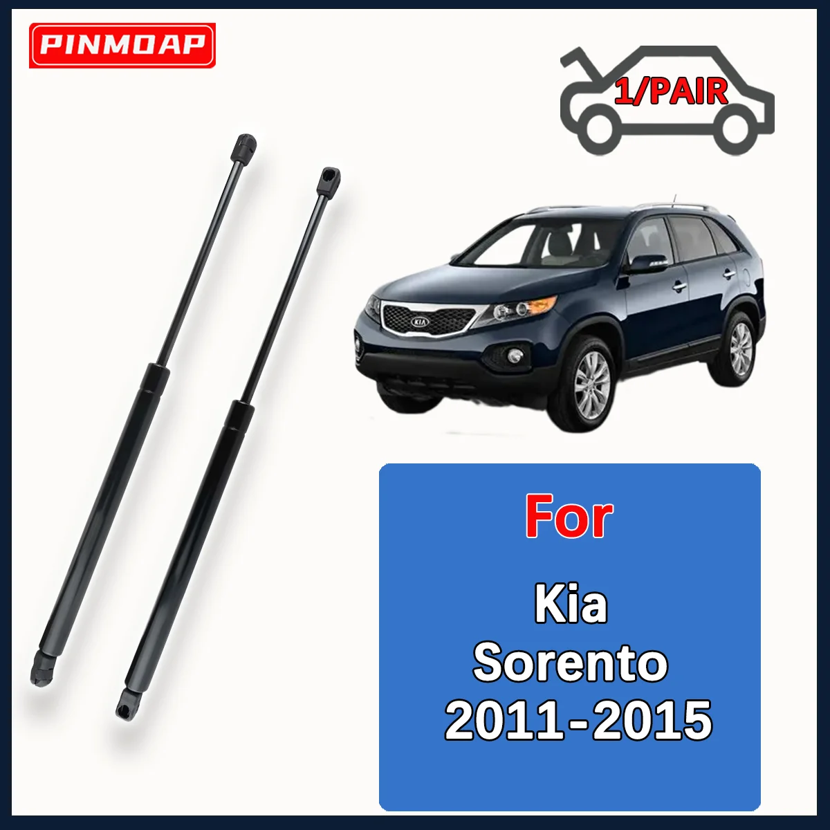 

Front Hood Gas Struts Spring Bar For Kia Sorento 2011-2015 OE 6267 PM3413 811601U100 811602P000 Hood Lift Support Rod
