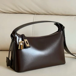 Classic Mini Pillow Bags For Women Luxury Designer Handbags And Purses 2024 New In PU Sequined Lock Decoration Underarm Shoulder
