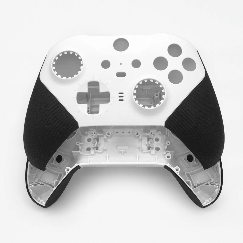 Full Front Back Housing Shell for Xbox One Elite Series 2 Controller White Faceplate Backplate Top Bottom Cover DIY Repair Parts