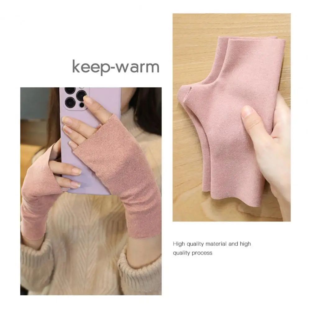 Warm Gloves for Winter Cozy Gloves Warmth Style Self heating Design for Winter Gift Solid Color Gloves