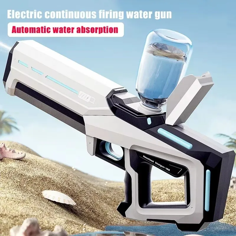 Neue Elektrische Wasserpistolen für Erwachsene, Leistungsstark, mit Automatischer Wasseraufnahme, Sommerspielzeug für den Strand, für Kinder, Geschenk – Detail 4