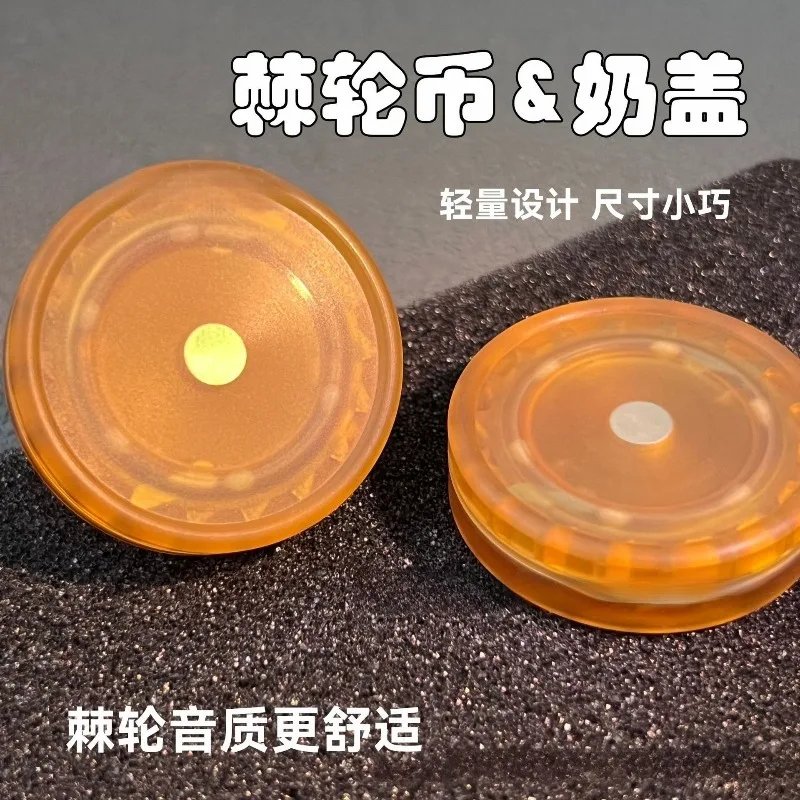 Upgraded PEI (Polyetherimide) Mechanical Coin - Real Ratchet Coin EDC Toy, Fidget Spinner Stress Relief Essential for Adults