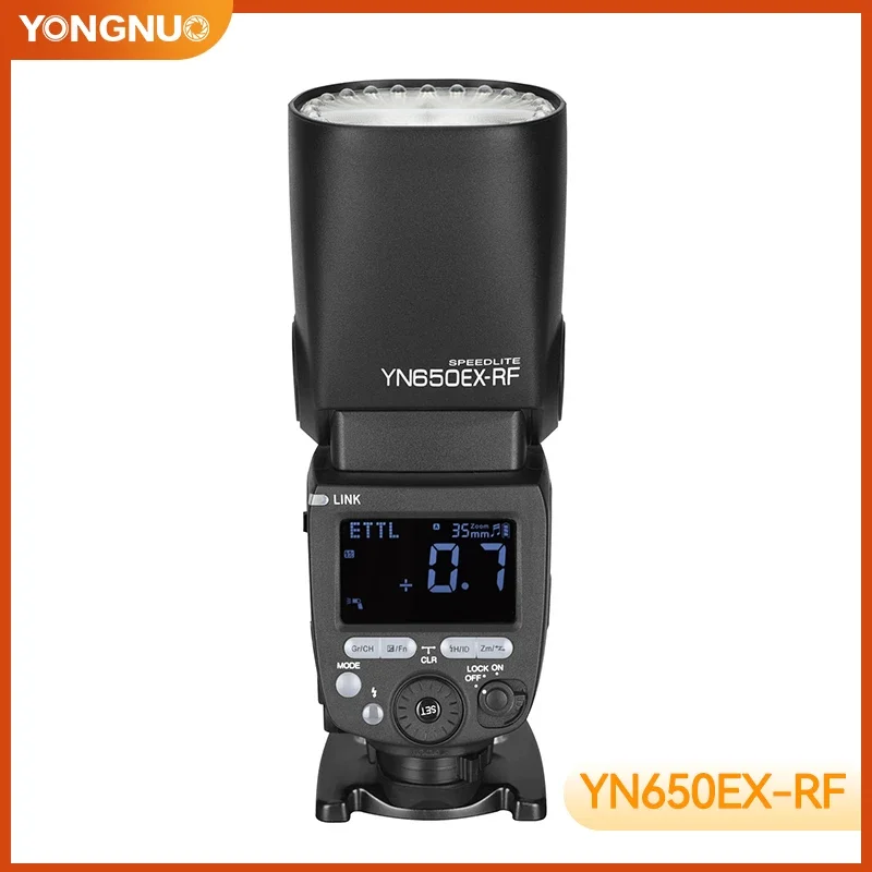YONGNUO YN650EX-RF Round Head Camera Flash Lamp TTL High-speed Sync External Flashgun Hot Shoe Light For Canon SLR 7D 60D 600D