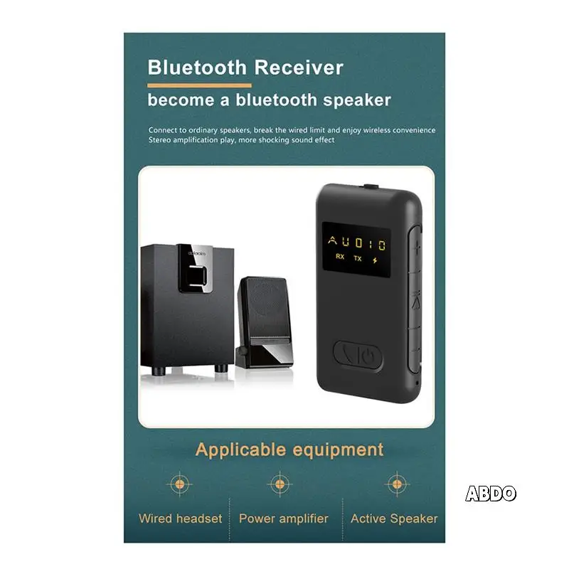

2 In 1 Wireless Bluetooth Compatible 5.0 Receiver Transmitter Adapter 3.5Mm Jack For Car Music Audio Headphone Receiver Durable