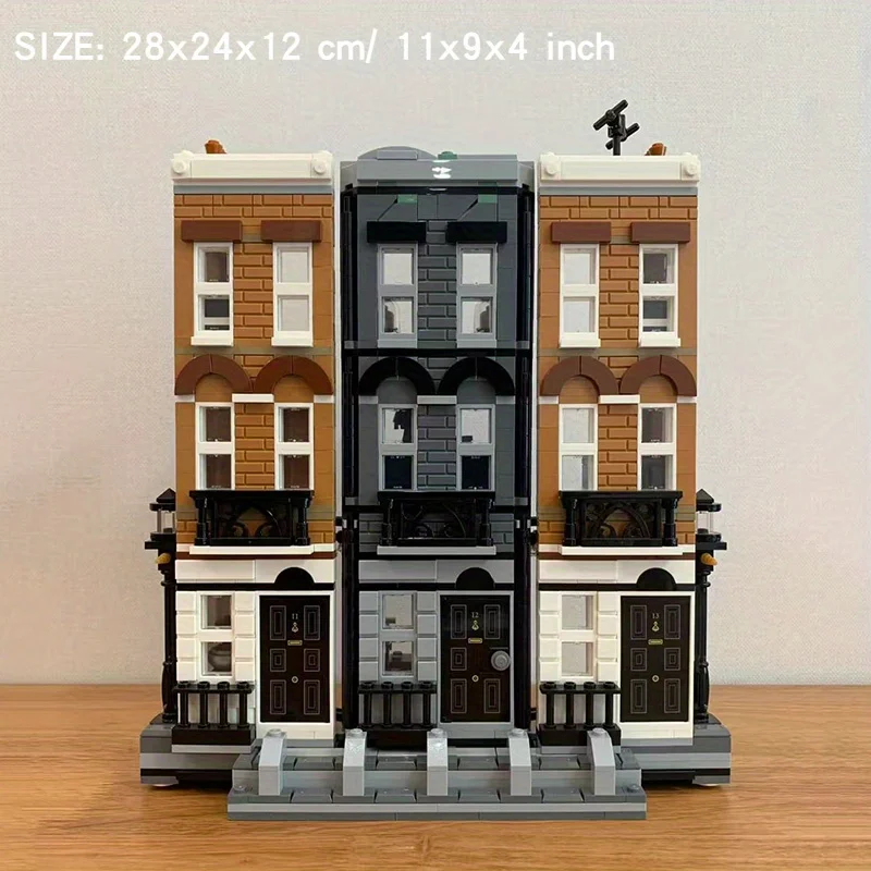 1083pcs Street View 12 Grimmauld Place Model Building Block Toys Birthday Gift