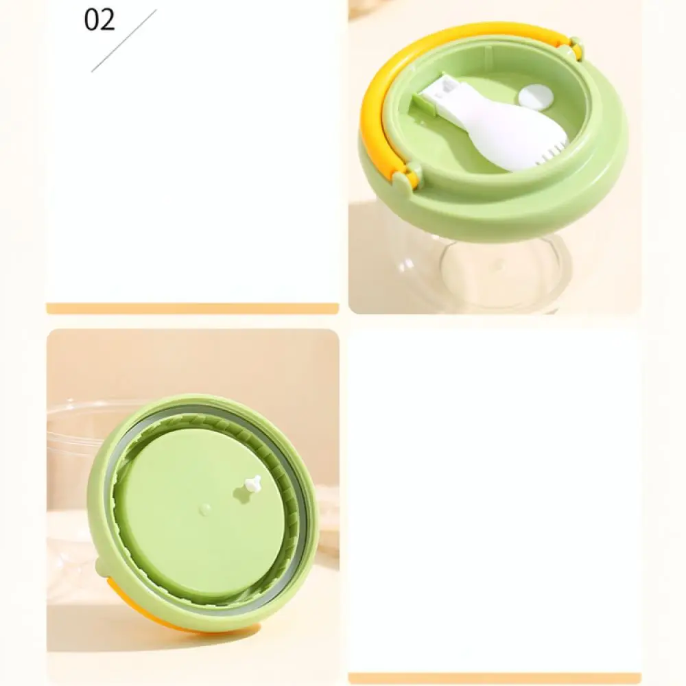 Stylish Portable Salad Cup With Handle Microwavable Food Box For Office School Fitness Camping Healthy Fruit Bowl