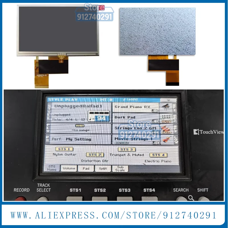 

Original 5 Inch LCD For Korg PA300 / Korg PA-300 PA 300 LCD Display Screen With Touch Screen Panel 40 Pin 480*272