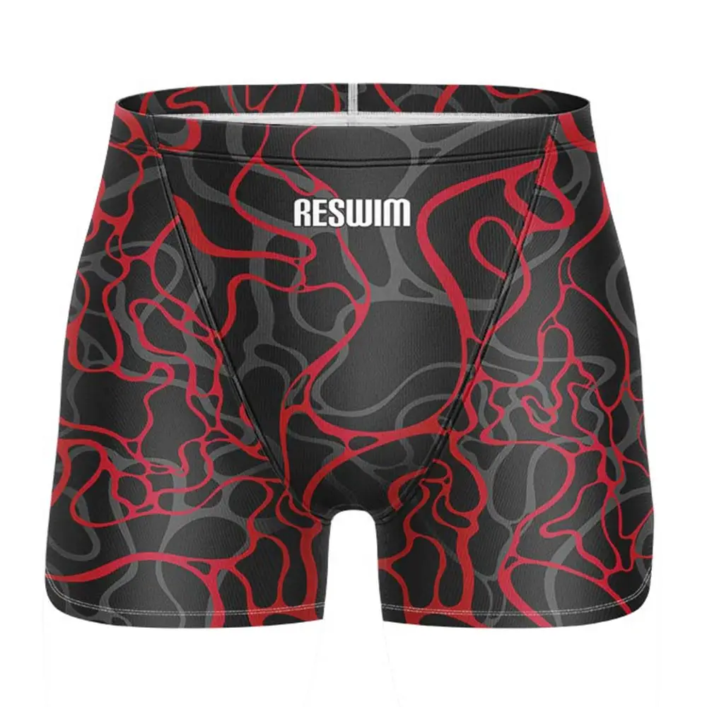 Summer Men's Swimming Trunks Swim Jammer Swimsuit Short Beach Tights Shorts Surfing Pants Chlorine Resistant Gym Jammers Pants