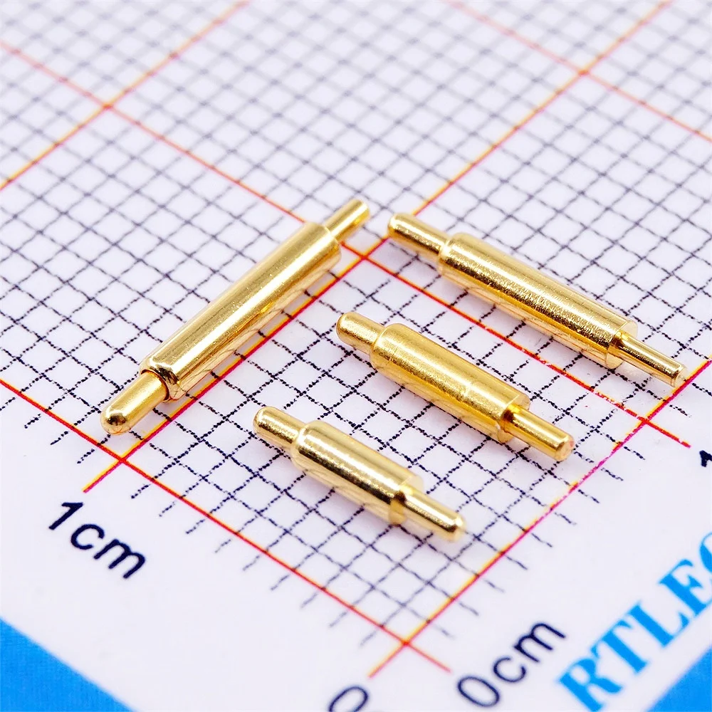 20 Pcs Pogo Pin Connector Discrete Heights to Choose Barrel 1.5MM Diameter Spring Loaded Probe Slim Type TH Board Solder