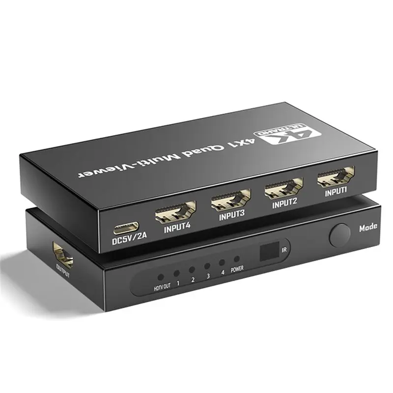 【HOT A69Z!】HDMI-Compatible 4K Quad Screen 4 In 1 Out 1080P Multi-Viewer Multiviewer 9 Display Modes For PC Camera Seamless