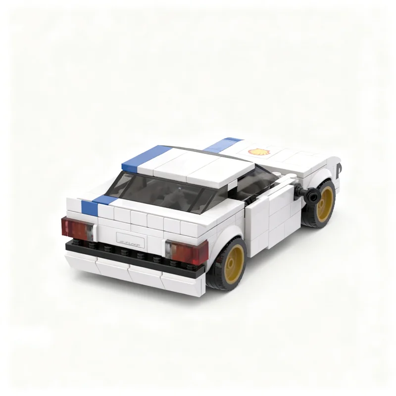 224pcs MOC Forded Escort Rally Car City Champions Model Building Blocks Construction Christmas Gift Education Toys Brick Kids