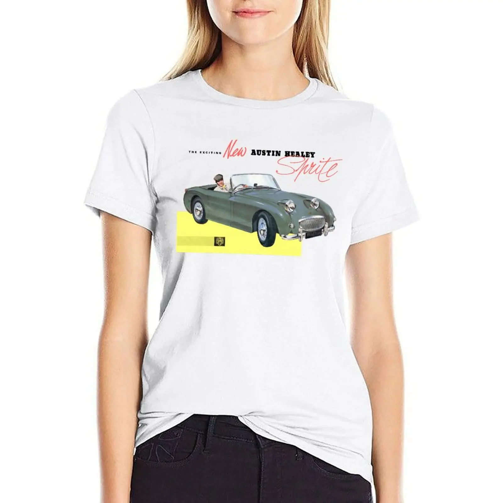 Austin Healey Sprite Kopie T-Shirt lustige koreanische Mode Kawaii Kleidung T-Shirts für Frauen Baumwolle