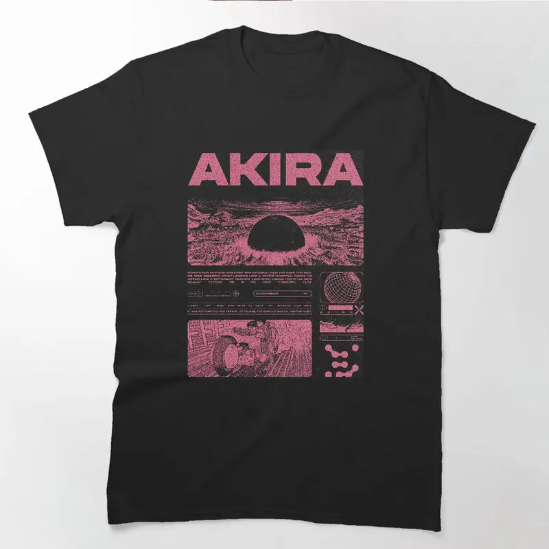 Akira Cyberpunk City Explosion Anime Gift T‑Shirt 0807 Retro Sci‑Fi Manga Graphic Tee Shotaro Kaneda Neo‑Tokyo Unisex Streetwear