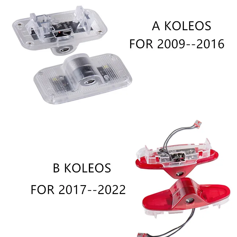 2Pcs For Renault KOLEOS 2009 2010 2011 2012 2013 2014 2015 2016 2017 2018-2020 Projector  Accessories LED Car Door Lights