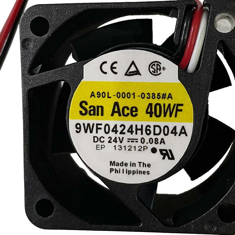 흰색 커넥터가 있는 냉각 팬 환풍기, A90L-0001-0385 # A # T, 9WF0424H6D04A, 9WF0424H6D08A, 40x40x20mm