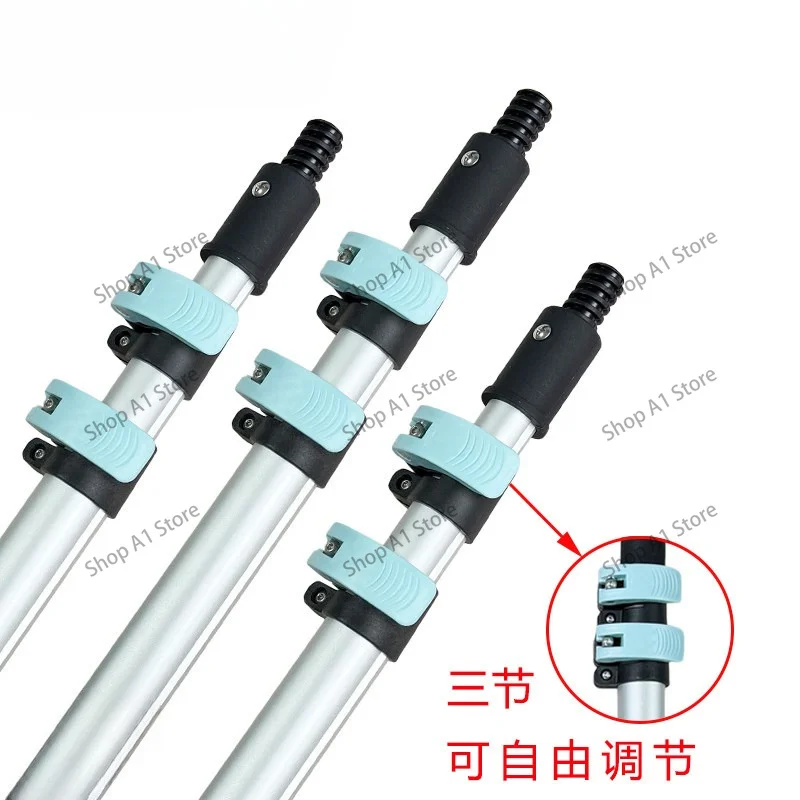 Multi-purpose telescopic handheld pole telescopic window cleaning pole telescopic extendable paint roller handle