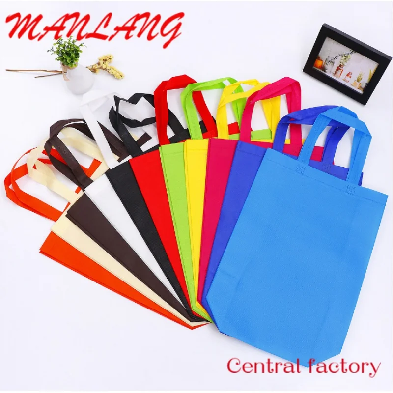 Custom  Various good quality customized size  foldable shopping bag cheap non-woven fabric  plastic bag with logos