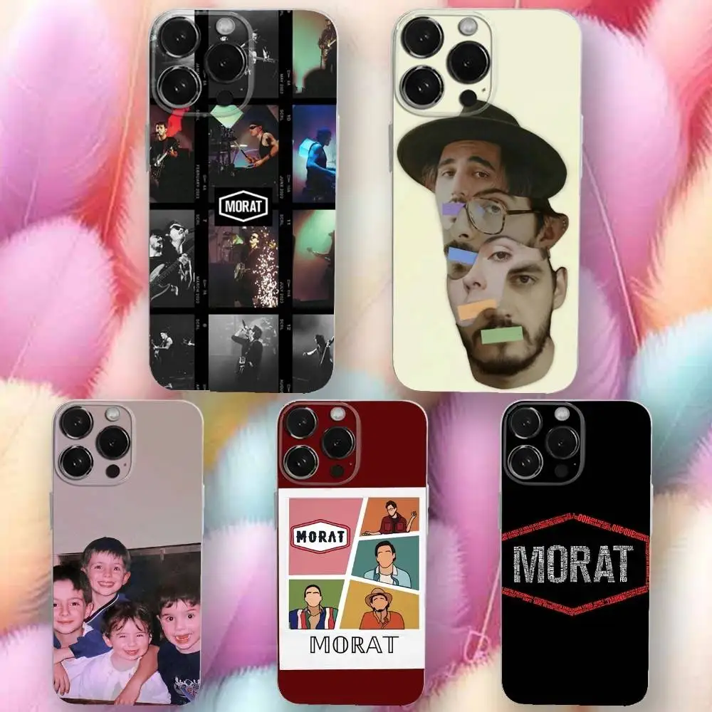 

Band M-Morats Phone Case For iPhone 16,se4,15,14,13,12,11 Plus,Pro,Max,XR,XS,X,Plus,SE,Mini Transparent Soft Cover