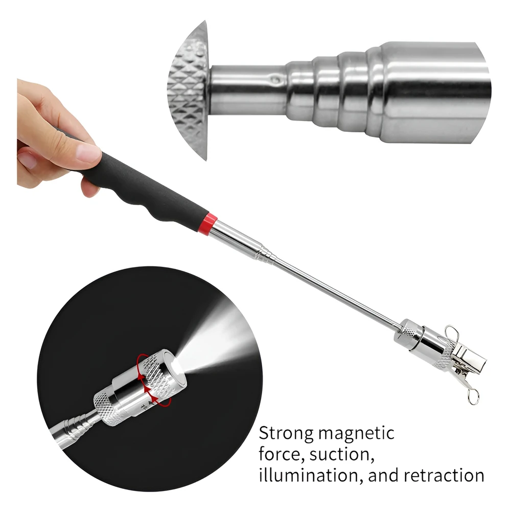 1Pc Mini Portable Telescopic Magnetic Magnet Pen Handy Tool Capacity for Picking Up Nut Bolt Extendable Pickup Rod Stick