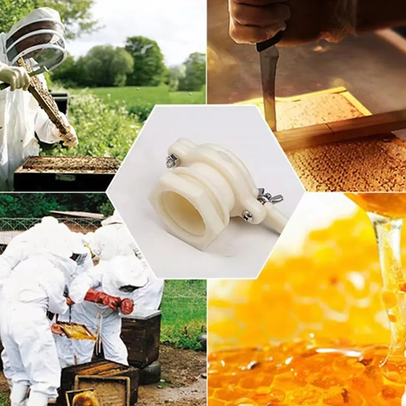 Honey Extractor Machine Hive Equipments Honey Separation Valve Nylon Plastic Food Grade Non-toxic Durable Beekeeping Tools
