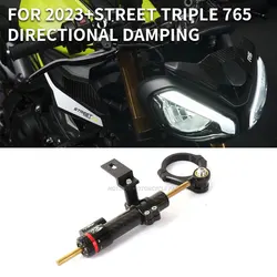 For 2023+Street Triple 765RS 765RS STREET TRIPLE 765S 765R 765 S R New Damper Shock Absorber Stabilizer Steering Dampers Bracket