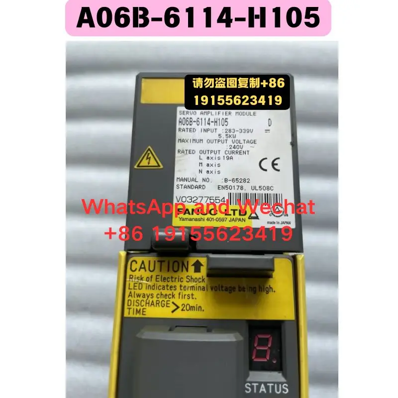 

Used OEM disassembled parts A06B-6114-H105 Driver Functional test OK Quick delivery