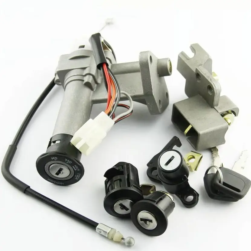 

Для Suzuki AN125 (CF42A) VECSTAR 1995-2000 AN150 (CG41A) VECSTAR 1996-2000 комплект крышки топливного бака ключа мотоцикла, детали переключателя зажигания