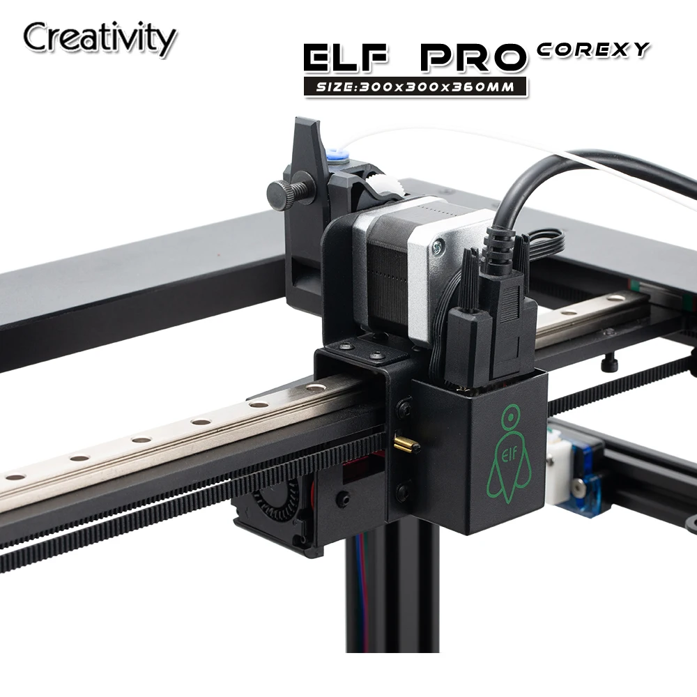 2022 Creativity ELFPRO Corexy FDM 3d printer Dual Z Axis Large Size 3d printer PLA Filament Support BLTOUCH Automatic leveling