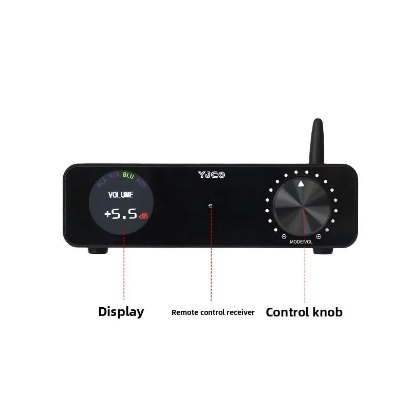 D325q audiophile-grade multifunctional bluetooth digital hi-fi high-power tpa3255 home audio amplifier with remote control