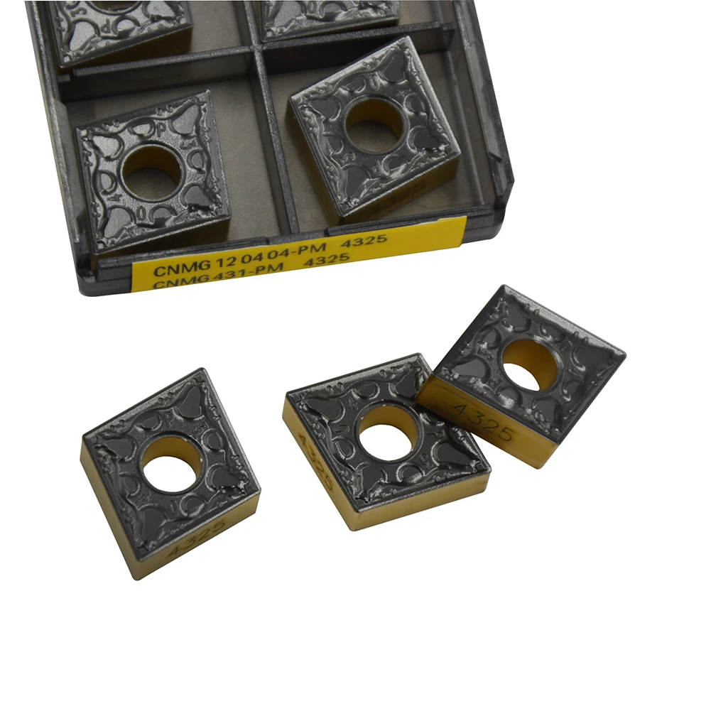 Cnmg Cnc Transformando Inserção Resistente e Resistente ao Desgaste de Alta Qualidade 10 Peças Cnmg120404 Cnmg120408-pm4325 4425 Cnmg431 Cnmg432