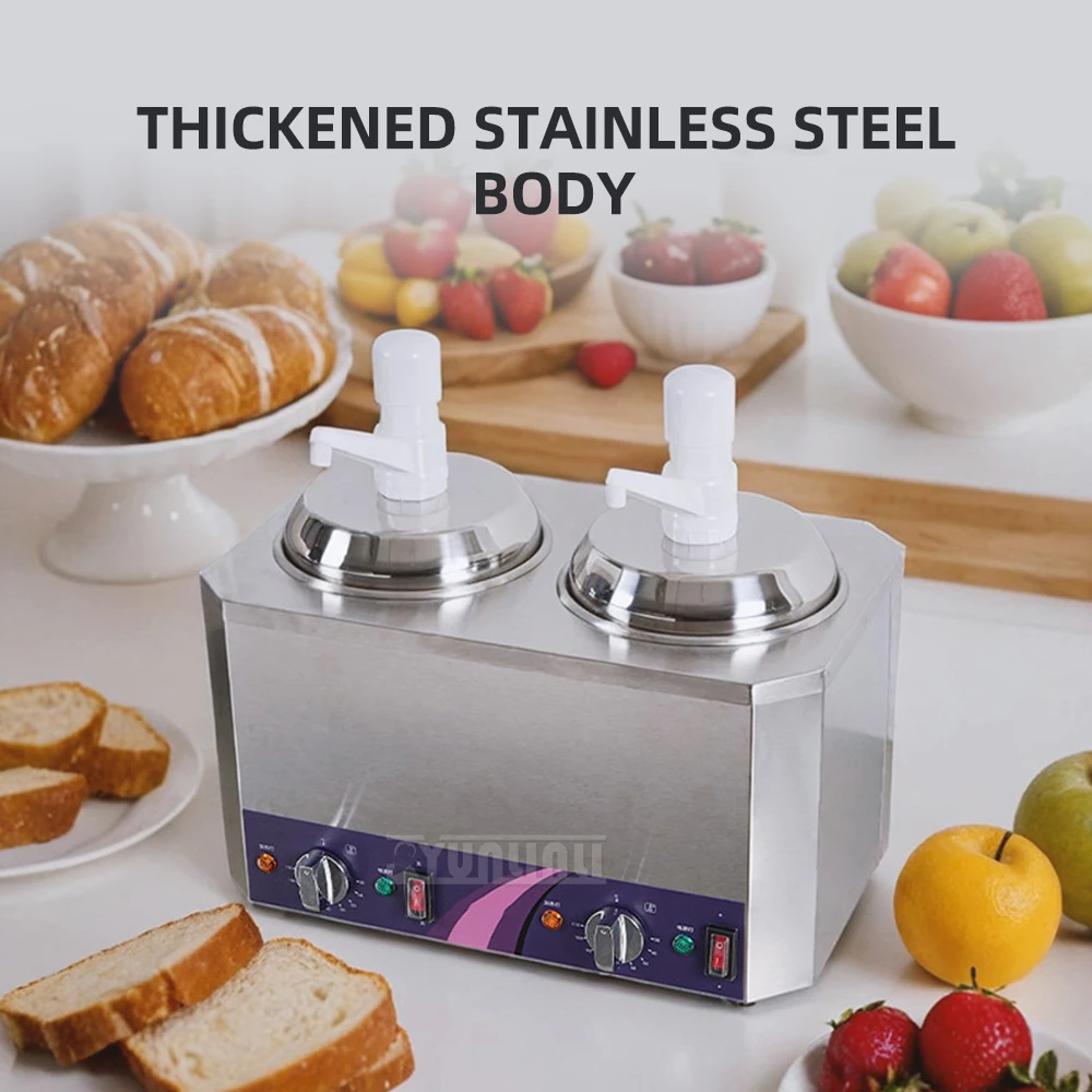 Высококачественная коммерческая ручная машина для количественного соуса, изолированный контейнер, пищевой насос для теплого соуса