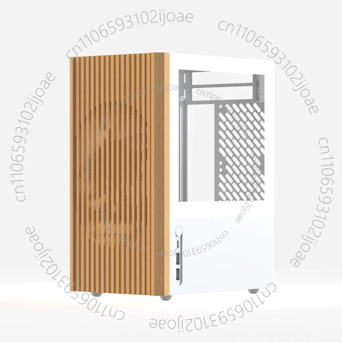 

Plug-in chassis ITX aluminum alloy CNC tower air-cooled portable mesh white SFX desktop