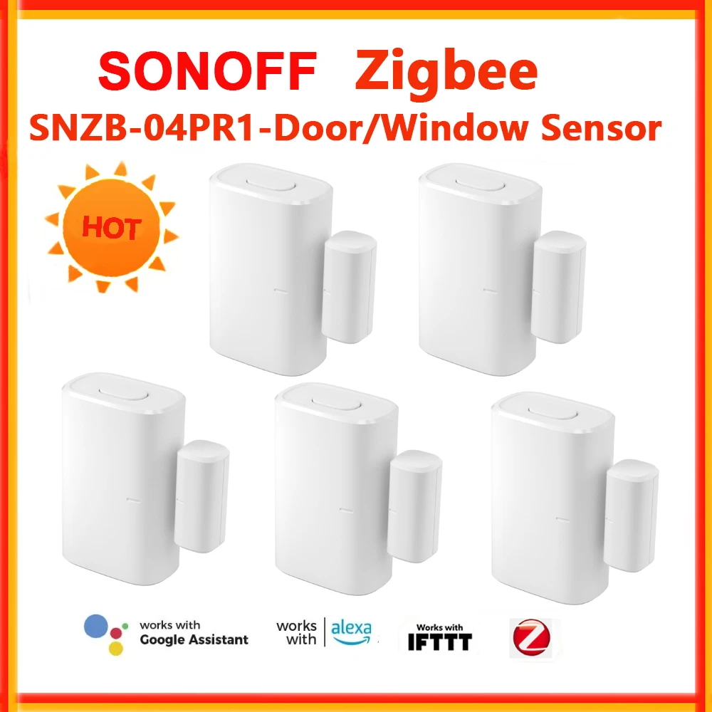 SONOFF Zigbee Door Window Sensor SNZB-04P Zigbee 3.0 Local Smart Scene Control Zigbee Sensor For Home Security Need Zigbee Hub