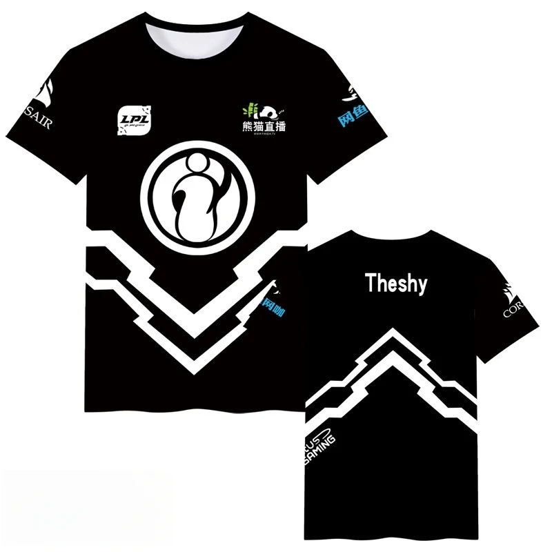 Zomernieuw raceshirt met korte mouwen uit 2025 en 3D digitale print voor heren.