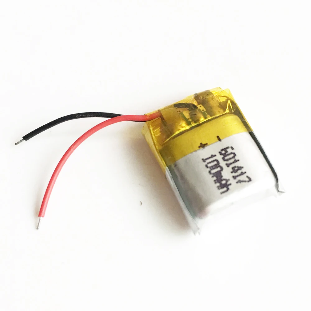 ロット 5 個 3.7V 100mAh リポ充電式バッテリー 601417 Mp3 ビデオペン Bluetooth レコーダーヘッドセットヘッドフォンスマートウォッチ