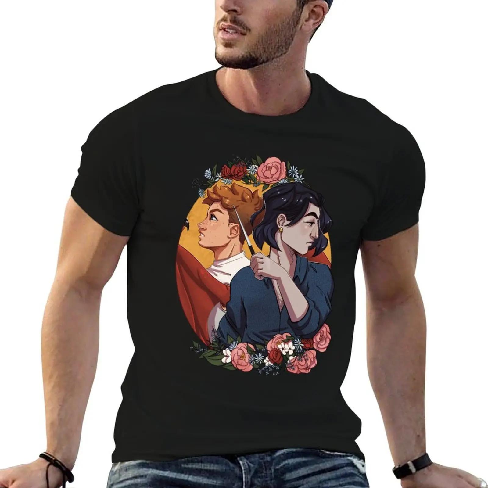 

Because we match T-Shirt mens graphic t shirts man t shirts graphic man t shirt cotton T-shirt