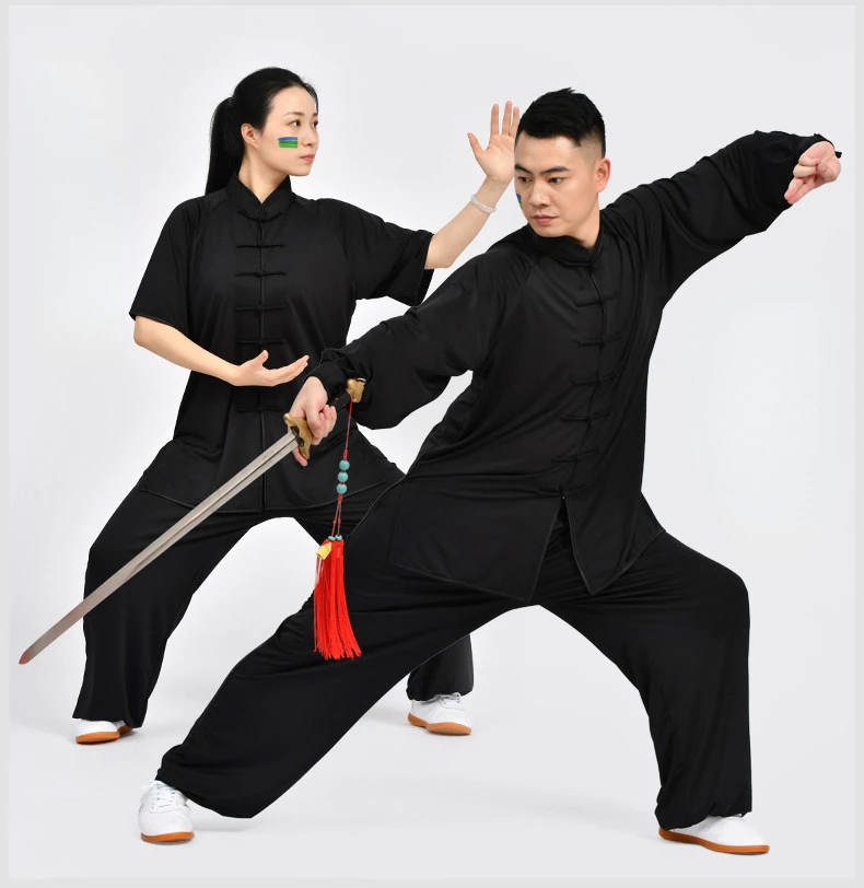 Kung Fu Uniform Traditional Chinese Clothing Long Sleeved Wushu TaiChi Men KungFu Uniform Suit Uniforms Tai Chi Exercise Clothes