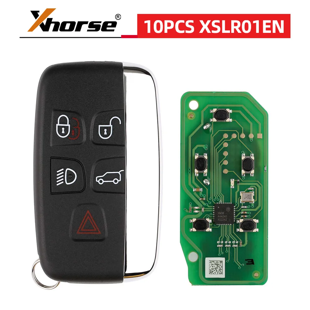 10pcs/lot Xhorse XSLR01EN for Land Rover Type XM38 Smart Key Newly add 8A 4D