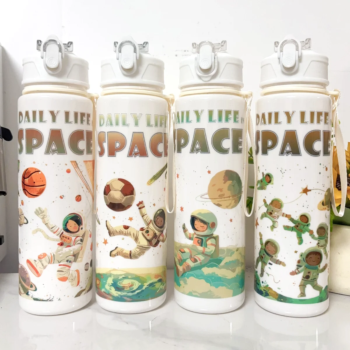 زجاجة مياه رياضية محمولة لطيفة للتخييم في الهواء الطلق مناسبة للطلاب والفتيات كهدية لأفضل صديق #6