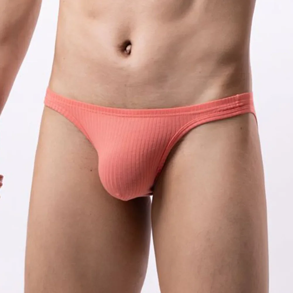 Simple Basic Panties For Men Cotton Comfortable Casual Briefs Sexy Low Waist Underwear Lingerie Man Undershorts