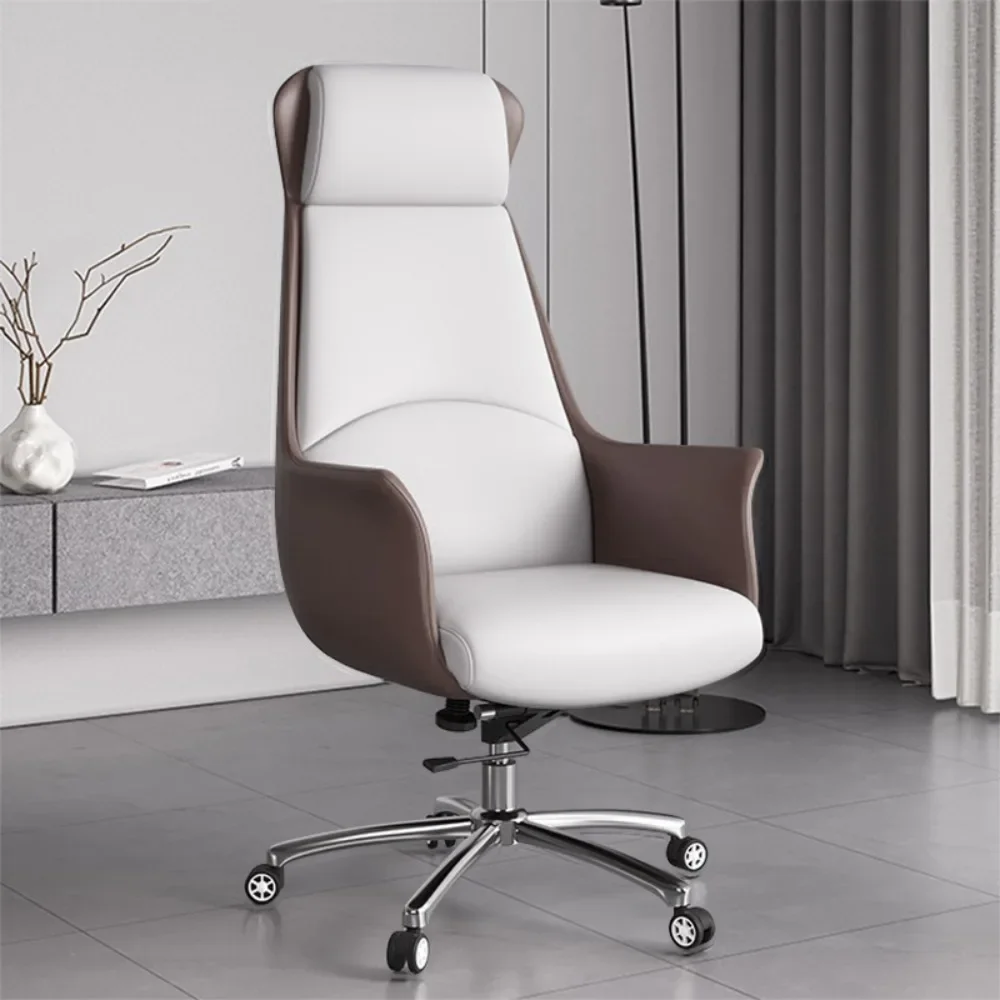President's office boss chair lifting roller skating reclining home waist ergonomic chair splicing model