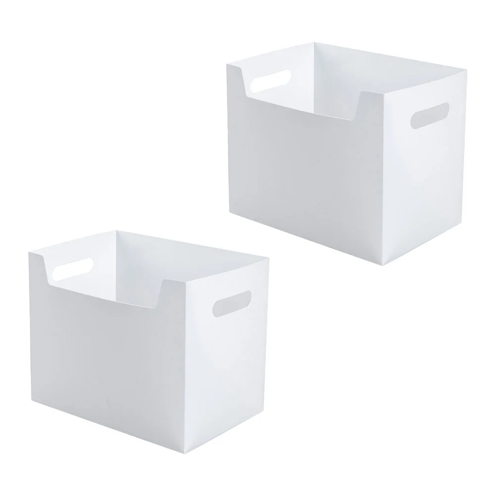 

2 Pcs Storage Box Sundries Cases Holders Household Book Plastic Cosmetics Containers Students Boxes Crate