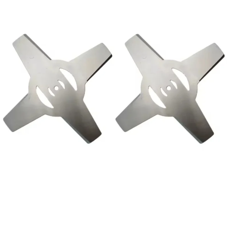 2pcs Manganese Steel Metal Grass String Trimmer Head High Performance Thickened Circular Blade Garden Tool Parts Straight Blade